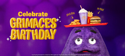 YOU'RE INVITED: McDonald's Celebrates Grimace's Birthday with