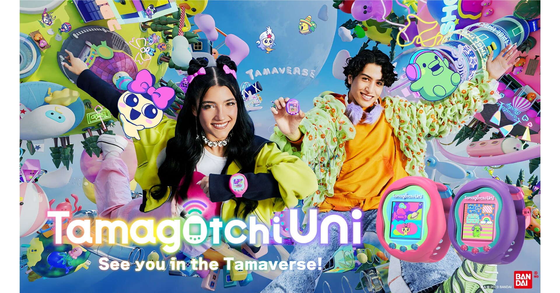 NEW Tamagotchi Uni Blue November 2023 Equipped with Wi-Fi BANDAI from Japan  