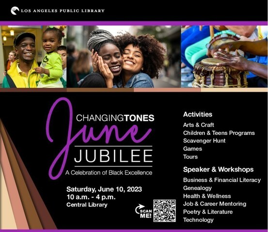 Come Early - 9 a.m. - for a special opening ceremony for the inaugural June Jubilee celebration of Juneteenth. Event will include an African Drum Procession and Libation Ceremony, Choir Performance, Invocation and Ribbon Cutting.