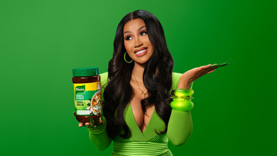 Cardi B is a longtime Knorr fan. She has memories of using Knorr as an ingredient for big family dinners growing up, and now that she has her own family, Knorr is a staple in her panty.