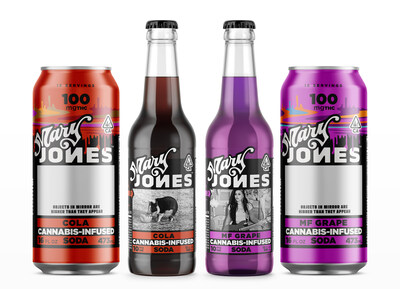 Enjoy the two new delicious additions to Jones Soda Co.'s Mary Jones cannabis-infused beverage brand in 10mg and 100mg MF Grape and Cola flavors.