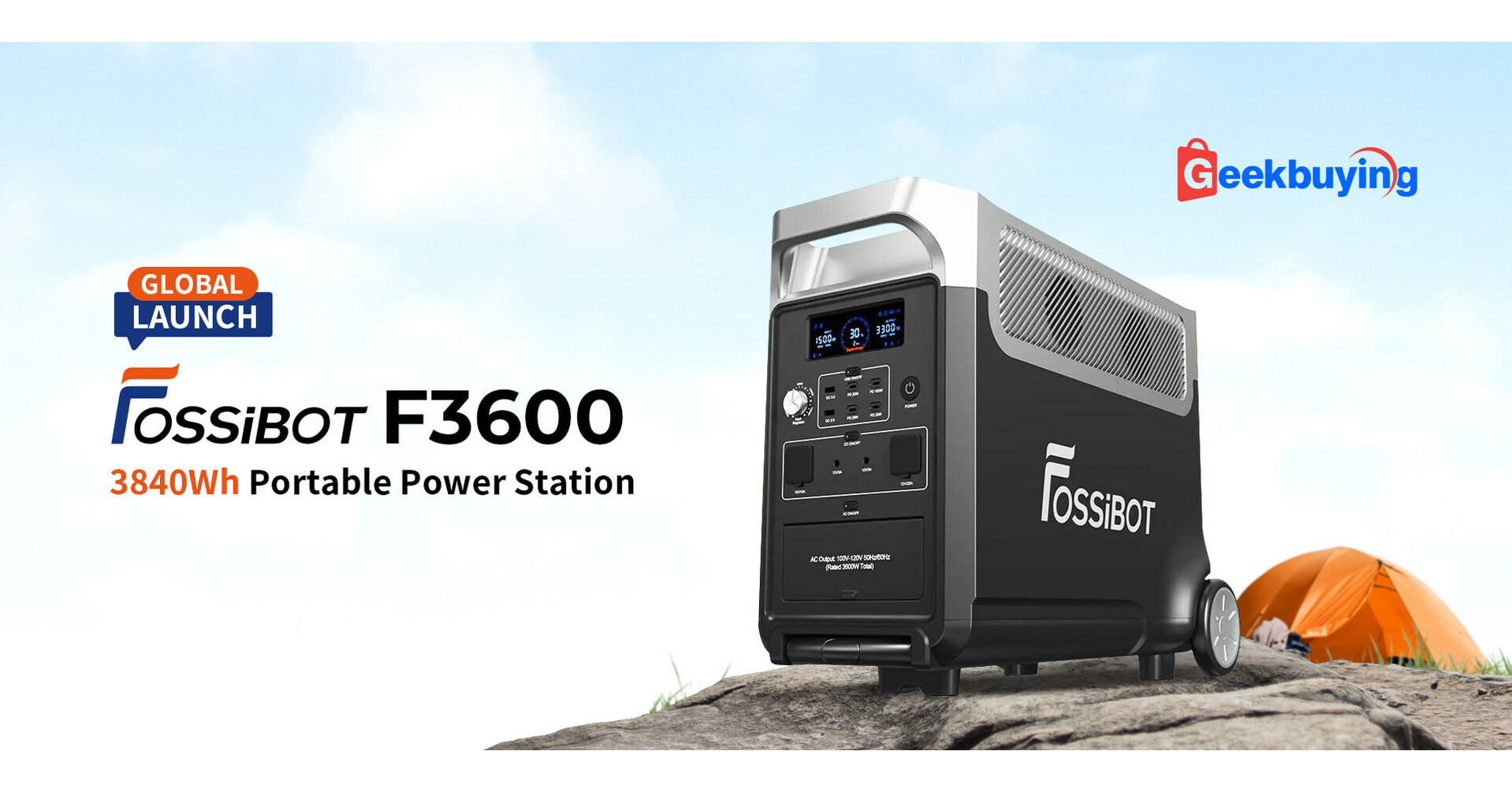 Fossibot, a portable power station brand from China, is releasing its first  solar generator in the US & Japan..