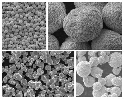 Cathode precursor (pCAM) and cathode active materials (CAM) are engineered materials used in lithium-ion batteries. Ascend Elements manufactures sustainable pCAM and CAM made from used lithium-ion batteries. As seen with a scanning electron microscope, the recycled materials are engineered to precise specifications for composition, particle size, distribution, crystallinity, morphology and porosity.