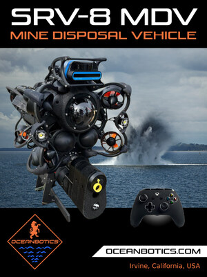 Oceanbotics Inc. Launches the SRV-8 MDV (Mine Disposal Vehicle)