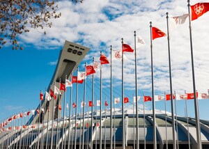 Le Parc olympique réinstalle les 132 mâts sur son Esplanade