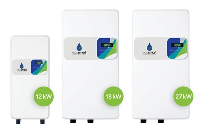 EcoSmart™ Element™ tankless electric water heaters provide endless hot water at a great value. The durable, compact design is easy to use, install and maintain. 12 kW models are best suited for point-of-use installation. In warmer climates, 18 kW and 27 kW units can provide endless hot water to an entire single-family home. Ideal for residential homes and new construction.