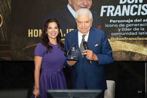 DON FRANCISCO RECIBE HOMENAJE Y PREMIO ÍCONO DE GENERACIONES EN LATINO WALL STREET AWARDS