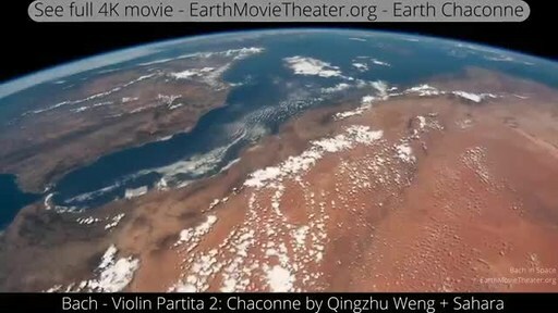 EarthMovieTheater presents free stunning Earth movies by ISS astronauts with world-class music. This 2 min sample from 