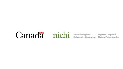 Logos du Canada et de la National Indigenous Collaborative Housing Inc. (NICHI) (Groupe CNW/Services aux Autochtones Canada)