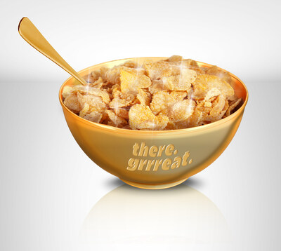 Kellogg’s Frosted Flakes®' Gold-Filled Cereal Bowl Engraved with the Playful Iteration of its tagline, "There. GRRREAT."