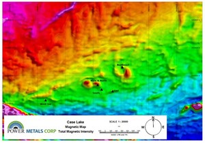 POWER METALS COMPLETES AIRBORNE GEOPHYSICAL SURVEYS AT CASE LAKE