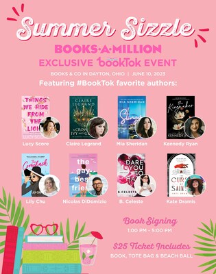 Join us for Summer Sizzle, an exclusive #BookTok event, taking place on June 10 at Books & Co Dayton, OH.