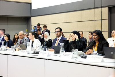 Dr. Sultan AHmed AL Jaber, President-Designate of COP28 USE; Simon Stiell, Executive Secretary of the UNFCCC