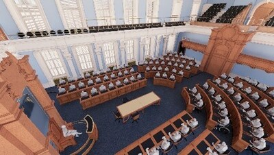 Image conceptuelle
© Concept et image fournis par STGM Architecture (Groupe CNW/Assemblée nationale du Québec)