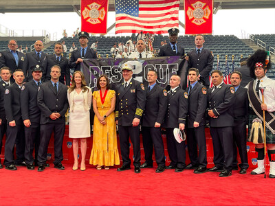 Named in honor of fallen firefighter Billy Moon, Kristina Moon was presented with the 