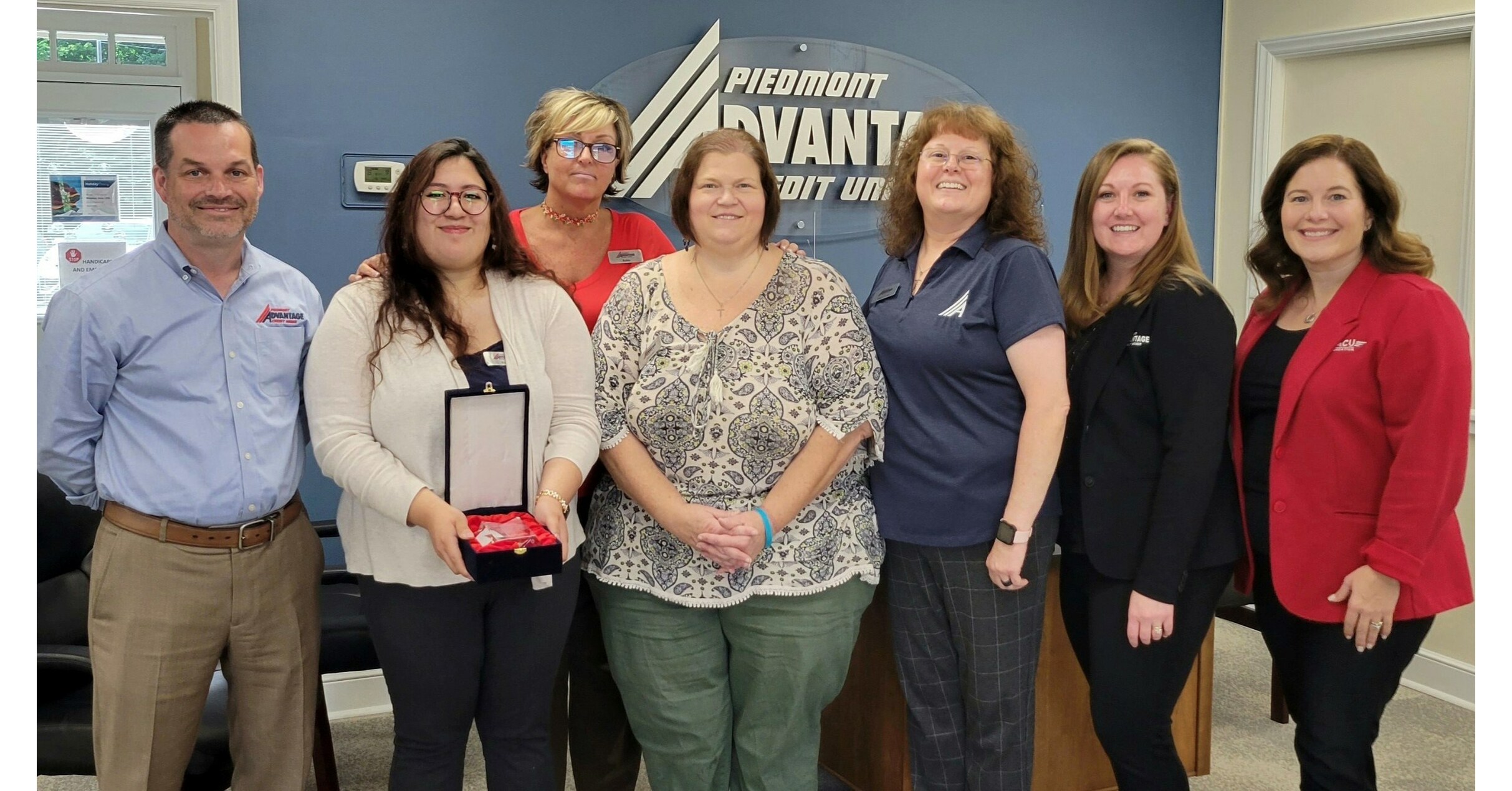 PACU Foundation awards Piedmont Advantage Credit Union's Eden branch