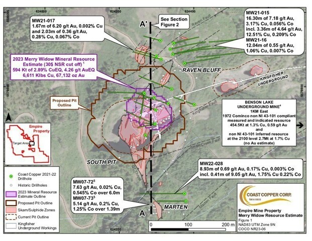 COCO NR23-06 Figure 1 (CNW Group/Coast Copper Corp.) COCO NR23-06 Figure 1 (CNW Group/Coast Copper Corp.)
