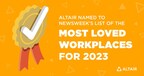 Altair Named to Newsweek's List of the Most Loved Workplaces for 2023