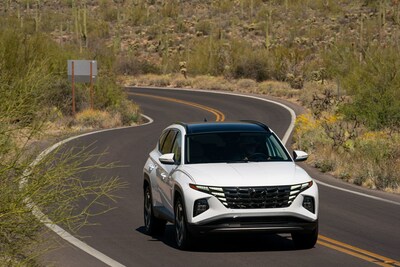 The 2023 Hyundai Tucson HEV is photographed in Irvine, Calif., on Feb. 16, 2022.