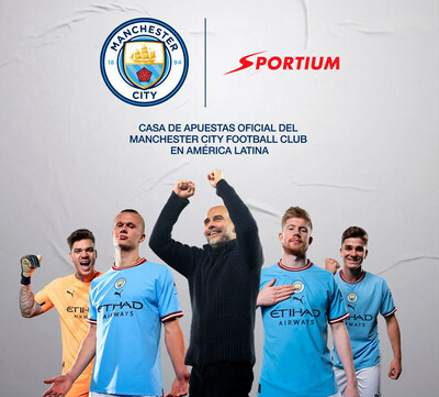 Sportium es la casa de apuestas oficial del Manchester City Football Club en América Latina