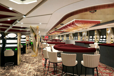 In a first for Celebrity Cruises, Ascent will feature an all-new Casino gaming floor complete with a new layout, new design featuring deep reds and golds, and all new slot machines with the latest technology