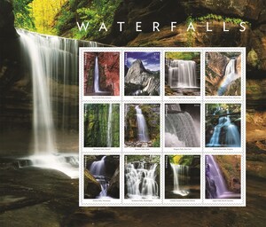 U.S. Postal Service Celebrates the Variety and Beauty of America's Waterfalls