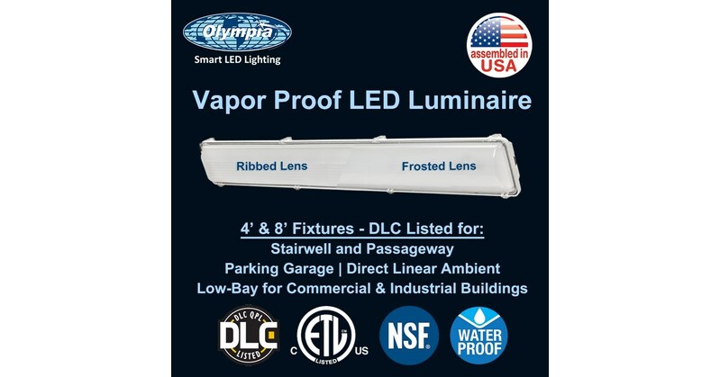 Olympia Lighting Announces the Launch of its Vapor Tight LED Fixtures with Integral Controls - Vimarsana News