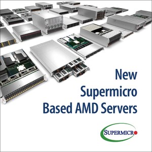 Supermicro breidt AMD-productlijnen uit met nieuwe servers en nieuwe processors die geoptimaliseerd zijn voor cloud-native infrastructuur en technisch computergebruik met hoge prestaties