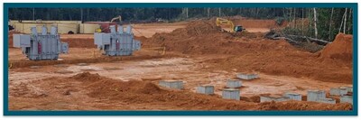 Figure 10 – Site Main Substation Progress (CNW Group/G Mining Ventures Corp)