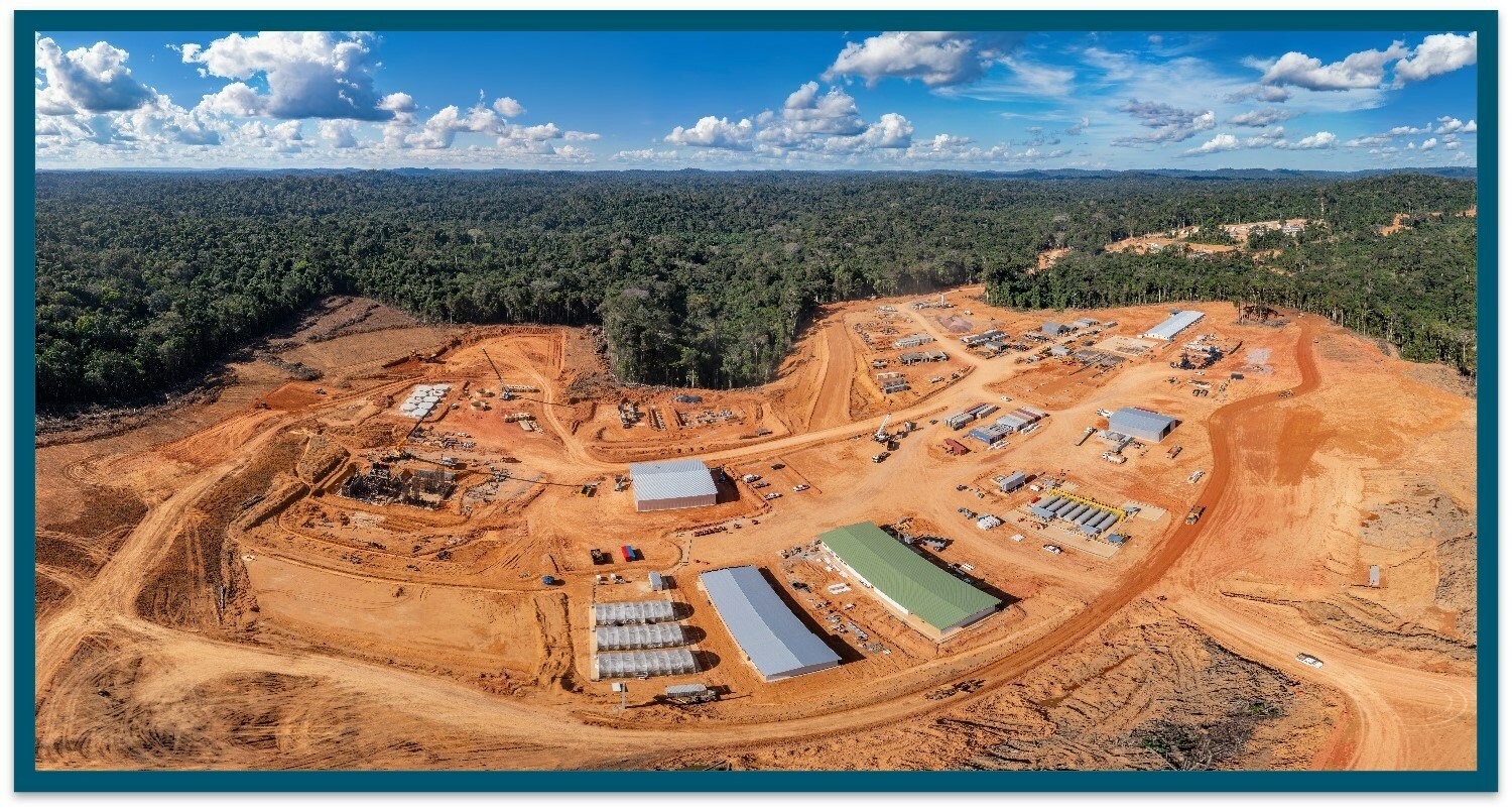 Figure 1 – Mine Infrastructure Area and Process Plant Progress (CNW Group/G Mining Ventures Corp) Figure 1 – Mine Infrastructure Area and Process Plant Progress (CNW Group/G Mining Ventures Corp)
