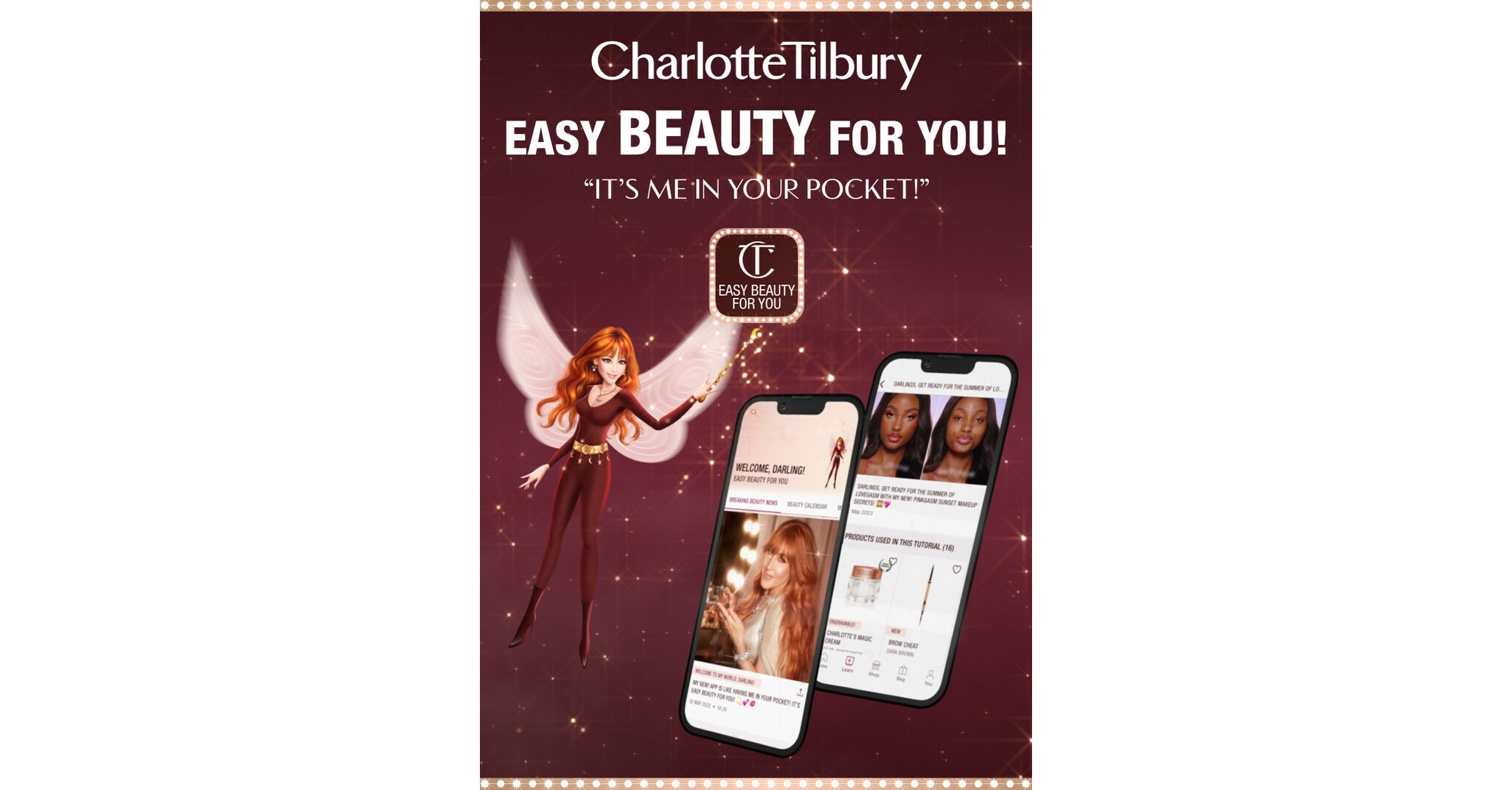 Charlotte Tilbury paleidžia savo pirmąją programėlę!  Tai Šarlotė tavo kišenėje!