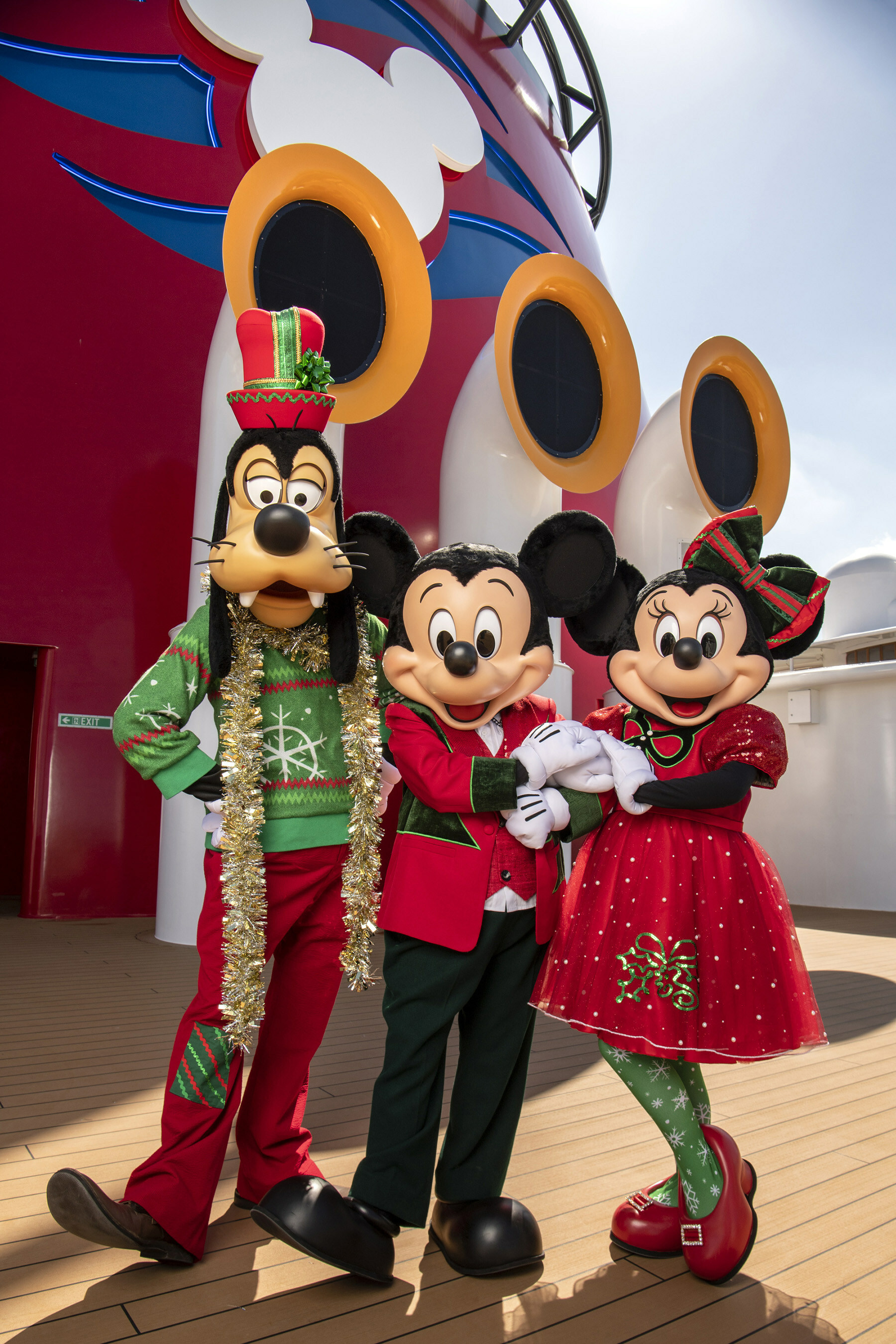 Spooky Fun and Merry Magic Await Disney Cruise Line Guests on Halloween and Holiday Cruises in Fall 2024 - During Very Merrytime cruises, holiday magic will be unwrapped for the whole family with joyful holiday décor; favorite characters in their finest festive attire; themed activities that are merry and bright; and celebrations on deck that are full of holiday spirit. (Kent Phillips, photographer) (Image at LateCruiseNews.com - June 2023)