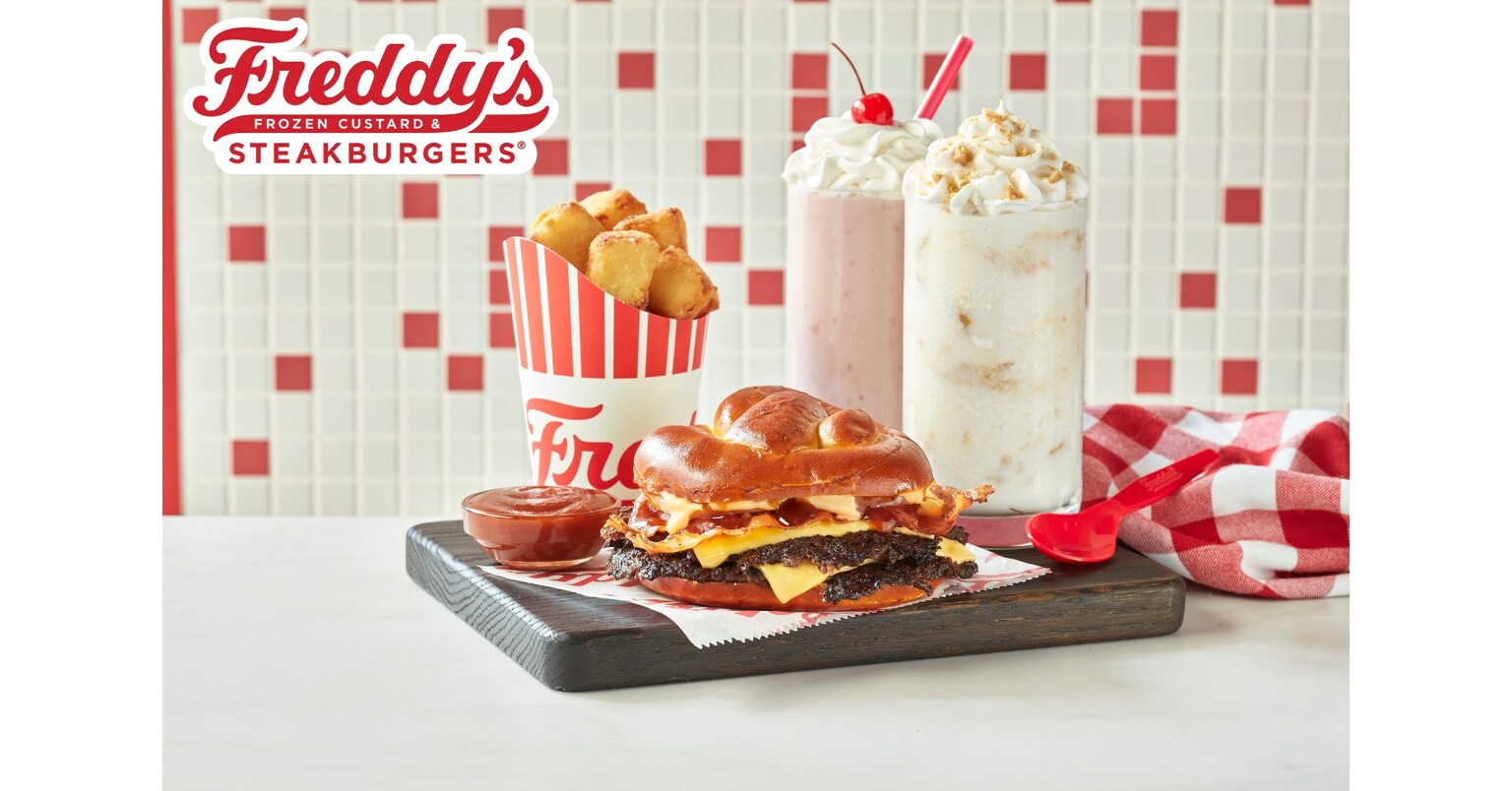 Freddy's introduces its new Steakburger Stacker and Reese's® Creamy Peanut  Butter Shake & Reese's® Crunchy Peanut Butter Concrete for a limited time