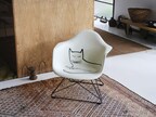 Vitra x Herman Miller Launch Limited-Edition Eames Fiberglass Armchair with Steinberg Cat