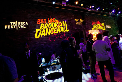 Tribeca Festival First-Time Filmmaker Ben DiGiacomo's Bad Like Brooklyn Dancehall film projected at The New New York event by Bulleit Frontier Whiskey