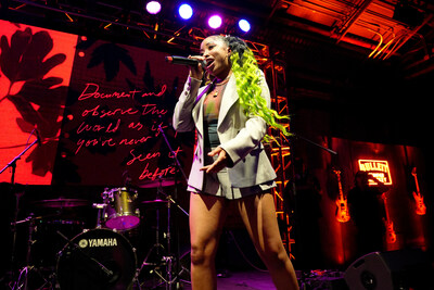 Liana Banks performs at The New New York event by Bulleit Frontier Whiskey