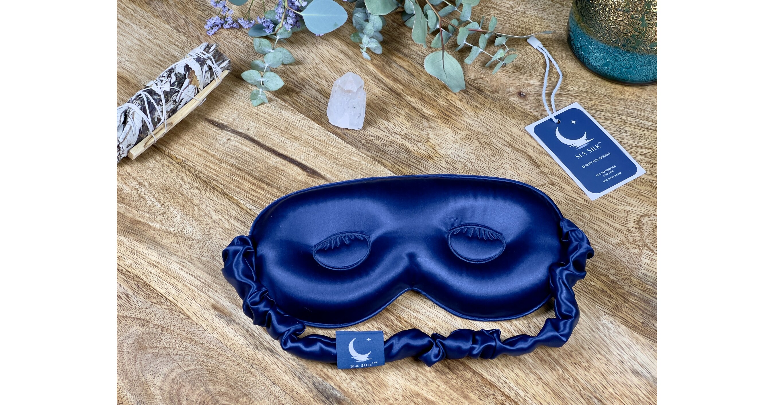 Rejuvenating Silk Sleep Mask: Adjustable, Portable, and