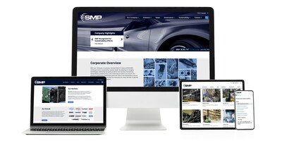 New SMP corporate site displays information on the company, its brands, sustainability efforts, and more.