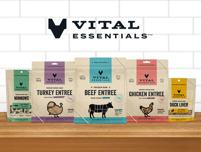 Vital Essentials, the flagship brand of Carnivore Meat Company, has unleashed a rebrand to better communicate its point of difference to uncompromising pet owners: premium quality butcher cut protein for the health benefits dogs and cats deserve. For pet owners looking for care without compromise, the rebrand makes it easy to find premium protein to support more energetic playtimes, healthier skin, shinier coats, stronger teeth, and gut health.