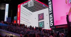 Adler hace un debut innovador: el primer anuncio 3D en tiempo real del mundo se presenta en el lugar central en la icónica valla publicitaria de Time Square en Nueva York