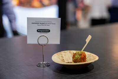 Fontanini® meatballs were one of many products available to try at the exhibit's exterior sampling stations.