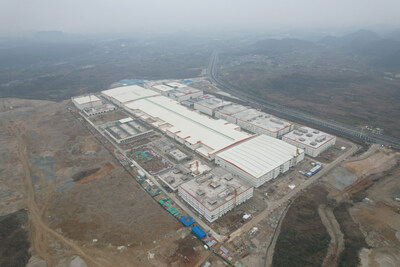 CATL Guizhou‎ New Energy Power and Energy Storage Battery Production and Manufacturing Base under construction. (Source: Guizhou Daily/ Zhang Jian)