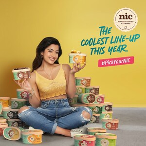 A Symphony of Flavour and Charm: NIC Honestly Crafted Ice Creams announces Rashmika Mandanna as their First Brand Ambassador