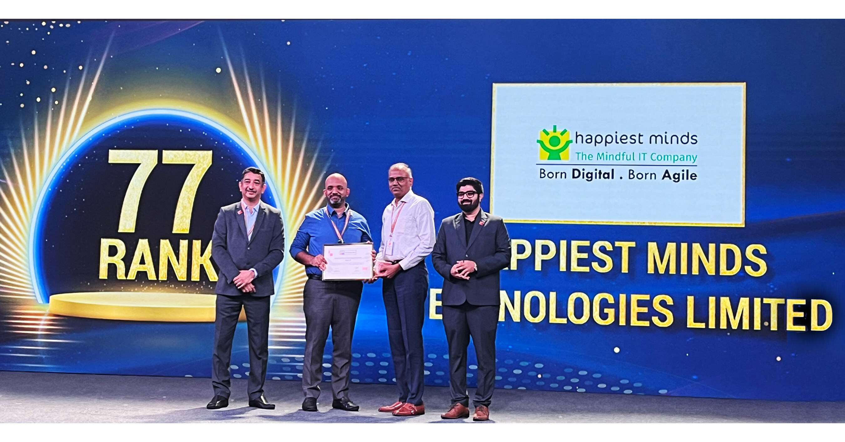 Happiest Minds is among the Top 100 India's Best Companies to Work For 2023