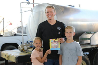 Austin Allred, founder of Royal Dairy and his family.