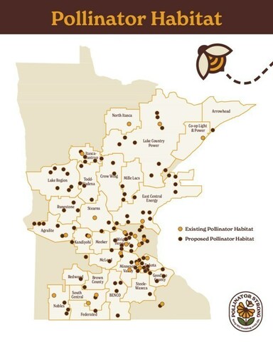 Great River Energy has planned an additional 300 acres of pollinator-friendly habitat restoration across Minnesota.