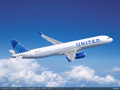 United A321neo with Pratt & Whitney GTF™ engines.