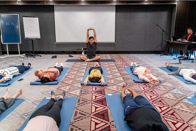 Led by experienced certified trainers and corporate wellness specialists, delegates can experience the power of mindfulness through guided meditation and yoga sessions to start their mornings centred and focused. The customizable wellness program goes beyond physical activities and includes immersive experiences as well as breath work techniques.