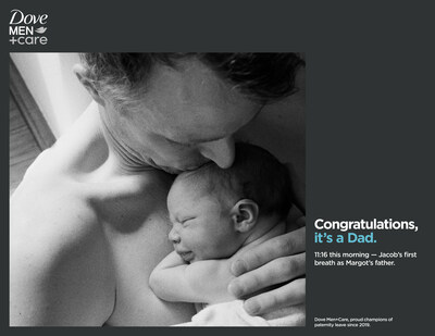Dove Men+Care celebrates the moment that men become fathers to newborns with #CongratsItsADad