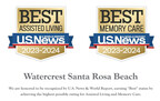 U.S. News &amp; World Report Names Watercrest Santa Rosa Beach a Best Assisted Living and Memory Care Community For Two Consecutive Years